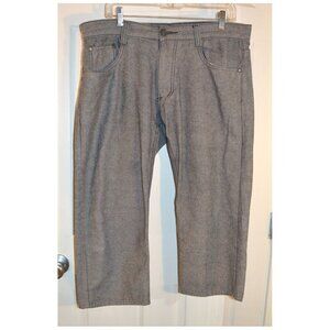 "Hova 36" by Jeanetix Blue-Gray Capri Decorated Pocket Women's Denim Jeans Sz 36